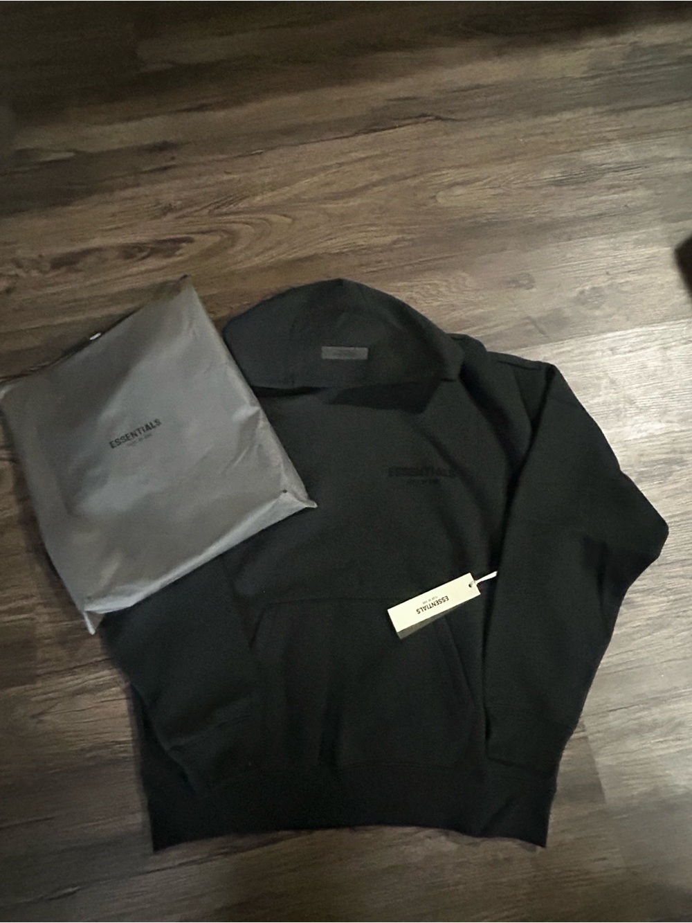 ESSENTIALS Men’s Black Crewneck Sweater